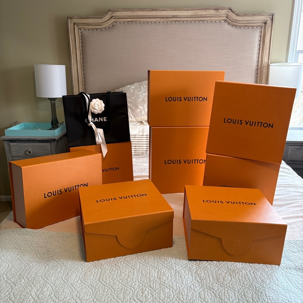 Louis Vuitton Signature Orange Box Collection bundle for @b16cordova